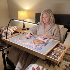 Couchside Rolling Puzzle Table