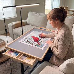 Couchside Rolling Puzzle Table
